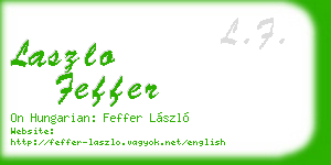 laszlo feffer business card
